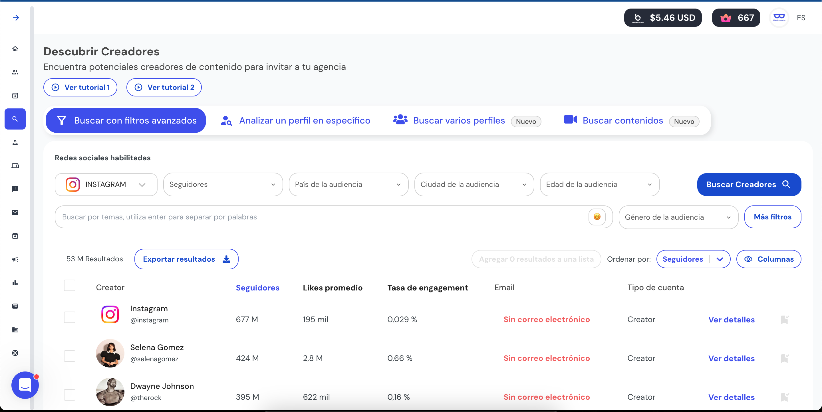 screenshot of Blind Creator